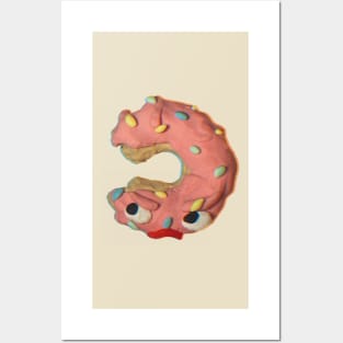 Claymation donut Posters and Art